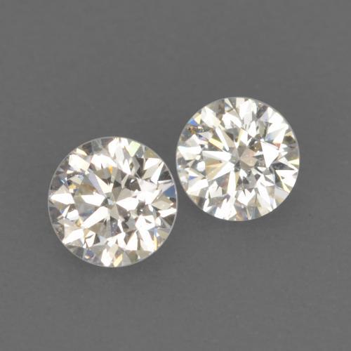0,17 ct natürliche weißer Diamant-Edelsteine, Rundschliff, VVS-VS