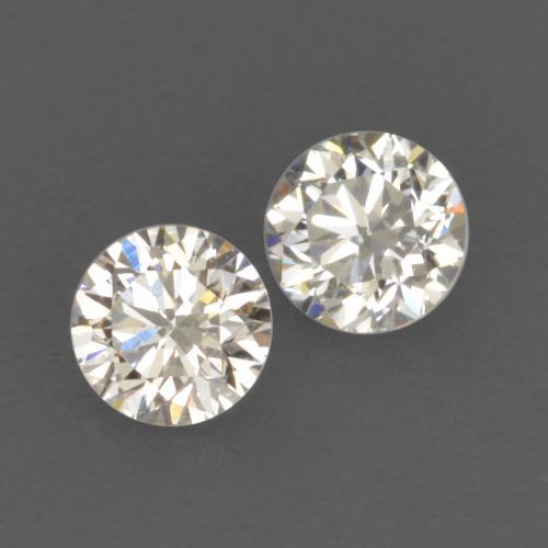 0,17 ct natürliche weißer Diamant-Edelsteine, Rundschliff, VVS-VS