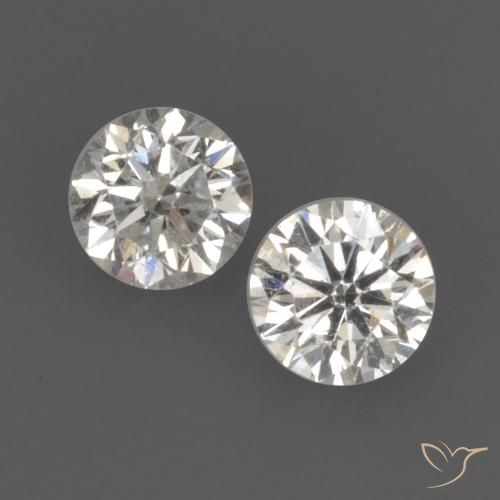 0.18ctw Natürlicher I Diamant, Runden, VVS-VS