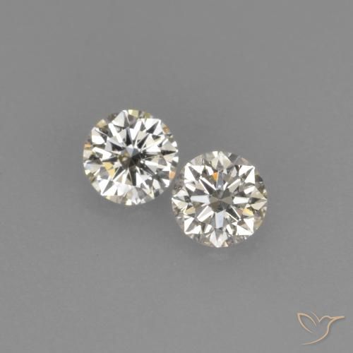 0.14ctw Natürlicher L Diamant, Runden, VVS-VS