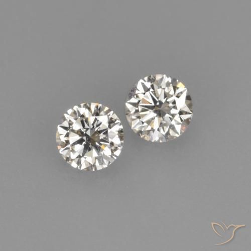 0.14 ct natürliche L Diamant-Edelsteine, Runden, VVS-VS