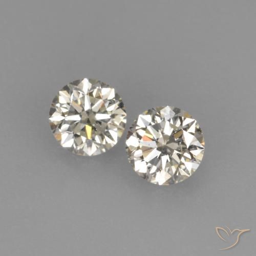 0,23 ct natürliche L Diamant-Edelsteine, Rund Schliff, VVS-VS