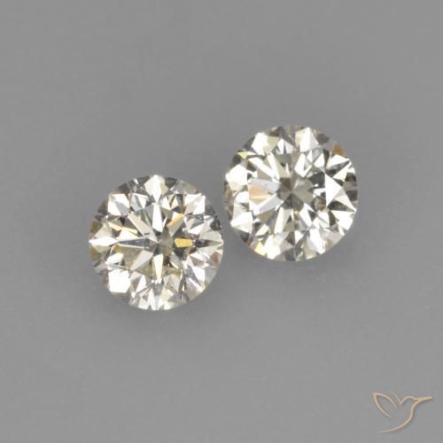 0,23 ct natürliche L Diamant-Edelsteine, Rund Schliff, VVS-VS