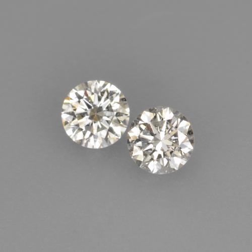 0,14 ct natürliche Warmweiß Diamant-Edelsteine, Rund Schliff, VVS-VS