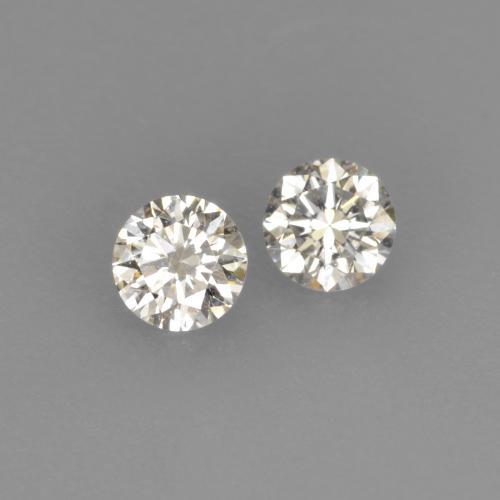 0,14 ct natürliche Warmweiß Diamant-Edelsteine, Rund Schliff, VVS-VS