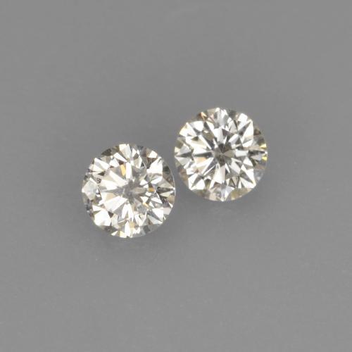 0.13 ct natürliche Warmweiß Diamant-Edelsteine, Rund Schliff, VVS-VS