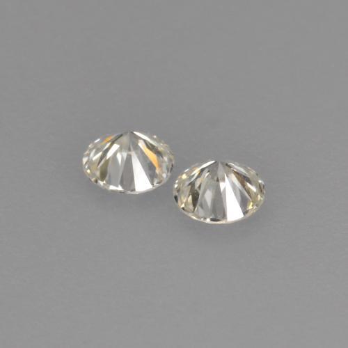 0.13 ct natürliche Warmweiß Diamant-Edelsteine, Rund Schliff, VVS-VS