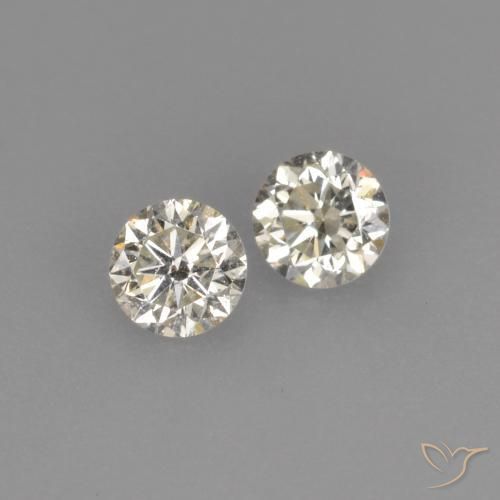 0.17 ct natürliche L Diamant-Edelsteine, Runden, VVS-VS
