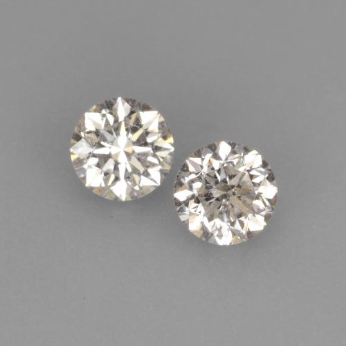 0,22 ct natürliche weißer Diamant-Edelsteine, Rundschliff, VVS-VS
