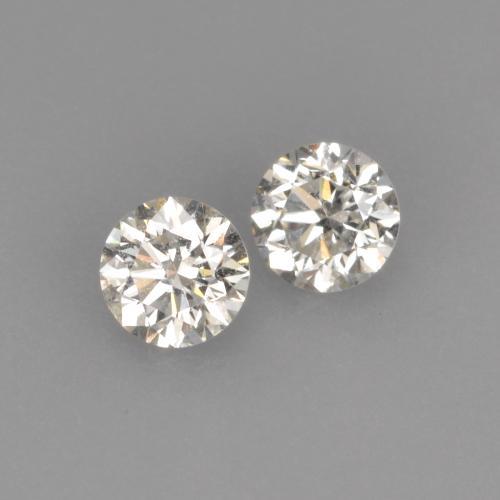 0,22 ct natürliche weißer Diamant-Edelsteine, Rundschliff, VVS-VS