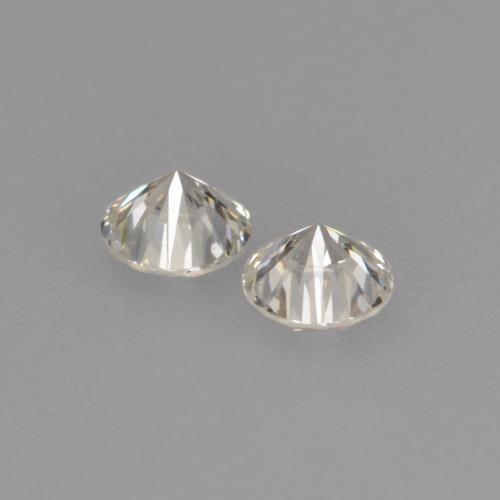 0,22 ct natürliche weißer Diamant-Edelsteine, Rundschliff, VVS-VS