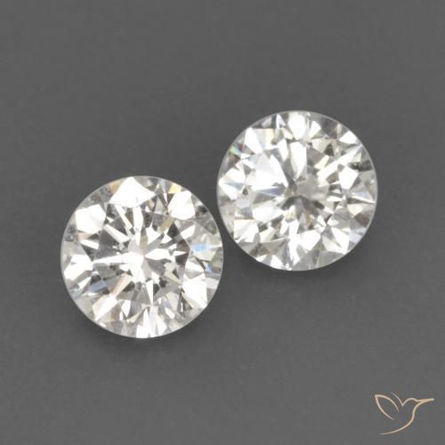 0.14 ct natürliche H Diamant-Edelsteine, Runden, VVS-VS