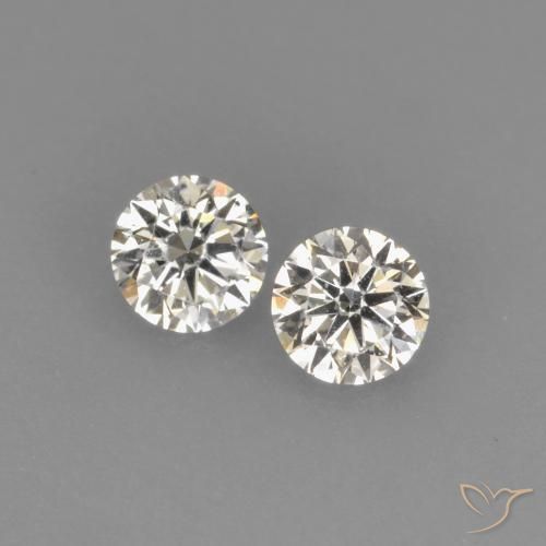 0.18ctw Natürlicher J Diamant, Runden, VVS-VS