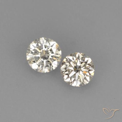 0.17ctw Natürlicher L Diamant, Runden, VVS-VS