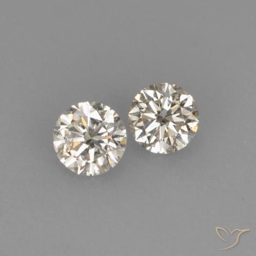 0.17 ct natürliche L Diamant-Edelsteine, Runden, VVS-VS