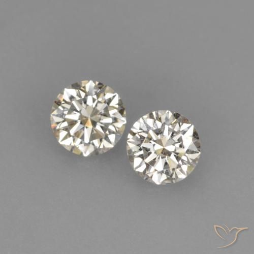 0.20ctw Natürlicher J Diamant, Runden, VVS-VS