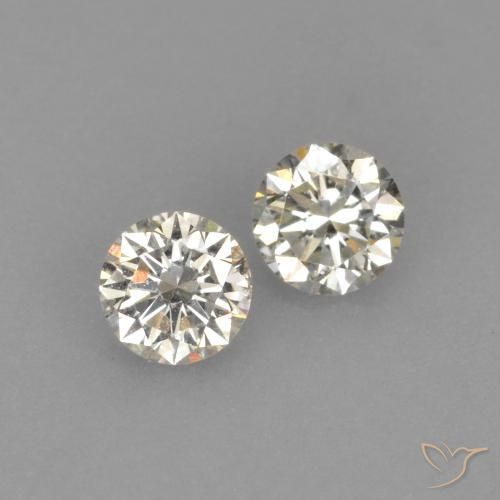 0.20 ct natürliche L Diamant-Edelsteine, Runden, VVS-VS