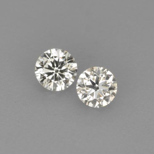 0,14 ct natürliche weißer Diamant-Edelsteine, Rundschliff, VVS-VS