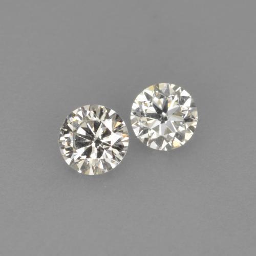 0,14 ct natürliche weißer Diamant-Edelsteine, Rundschliff, VVS-VS