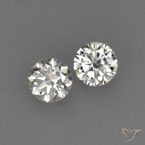 0.14ctw Natürlicher J Diamant, Runden, VVS-VS