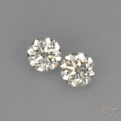 0.18ctw Natürlicher L Diamant, Runden, VVS-VS