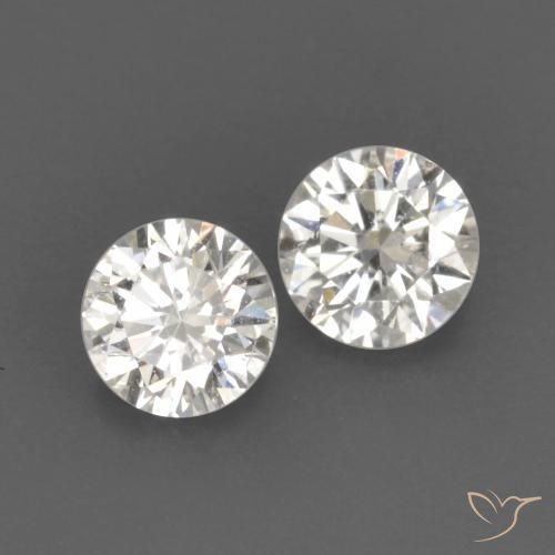 0.14ctw Natürlicher H Diamant, Runden, VVS-VS