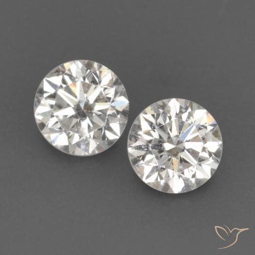 0.17ctw Natürlicher H Diamant, Runden, VVS-VS