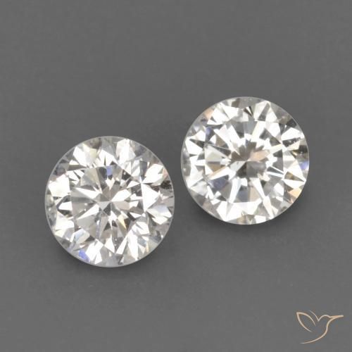 0.16ctw Natürlicher H Diamant, Runden, VVS-VS