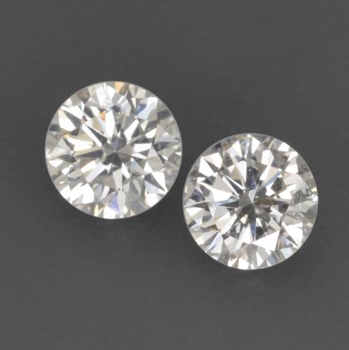 0,13 ct natürliche weißer Diamant-Edelsteine, Rundschliff, VVS-VS