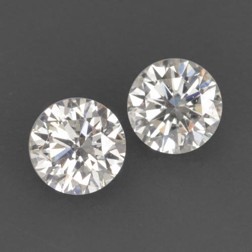 0,13 ct natürliche weißer Diamant-Edelsteine, Rundschliff, VVS-VS