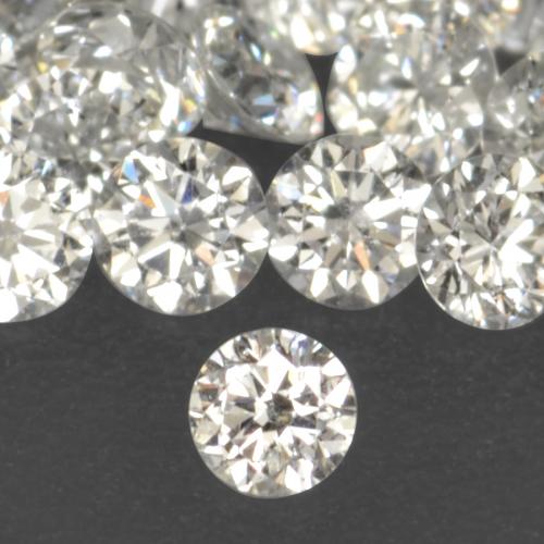 0,06 ct natürliche weißer Diamant-Edelsteine, Rundschliff, VS-SI