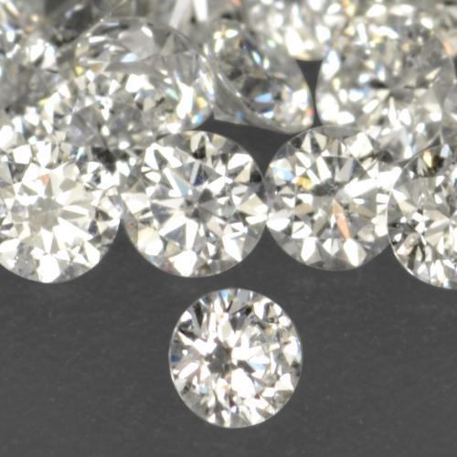 0,06 ct natürliche weißer Diamant-Edelsteine, Rundschliff, VS-SI