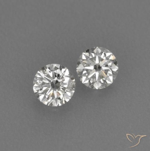0.17ctw Natürlicher H Diamant, Runden, VVS-VS