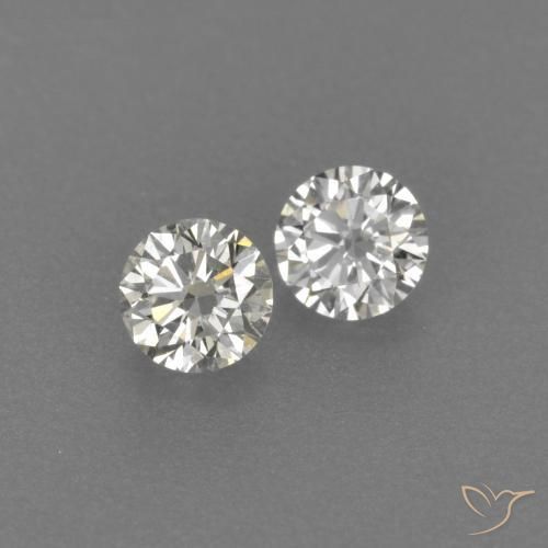 0.16ctw Natürlicher H Diamant, Runden, VVS-VS