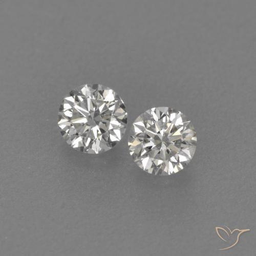 0.16ctw Natürlicher H Diamant, Runden, VVS-VS