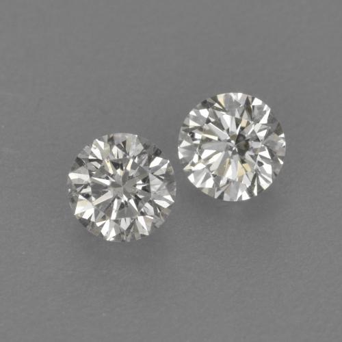 0,24 ct natürliche weißer Diamant-Edelsteine, Rundschliff, VVS-VS