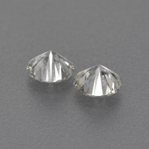 0,24 ct natürliche weißer Diamant-Edelsteine, Rundschliff, VVS-VS