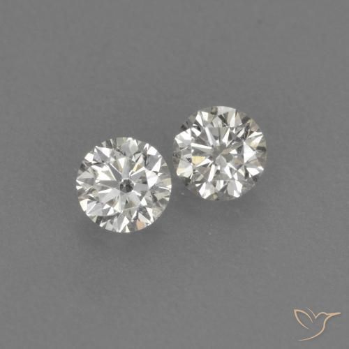 0.16ctw Natürlicher H Diamant, Runden, VVS-VS