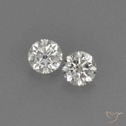 0.16 ct natürliche H Diamant-Edelsteine, Runden, VVS-VS