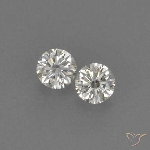 0.14 ct natürliche H Diamant-Edelsteine, Runden, VVS-VS
