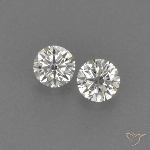 0.17ctw Natürlicher H Diamant, Runden, VVS-VS