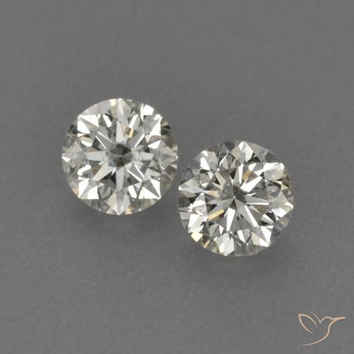 0.26ctw Natürlicher J Diamant, Runden, VVS-VS