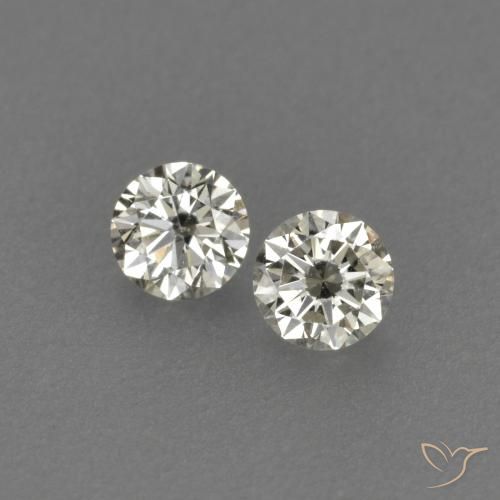 0.15ctw Natürlicher L Diamant, Runden, VVS-VS