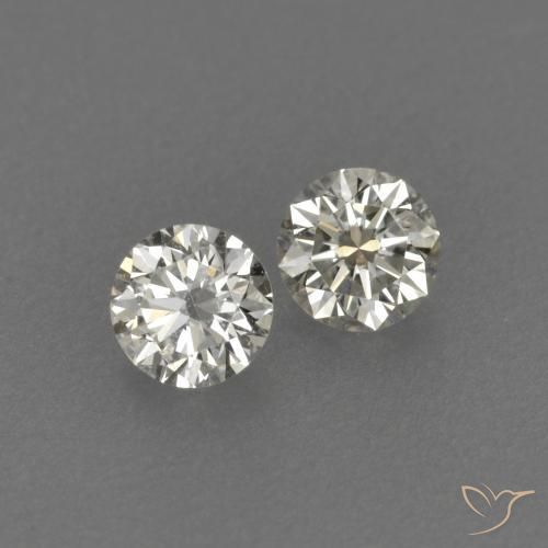 0.20ctw Natürlicher J Diamant, Runden, VVS-VS
