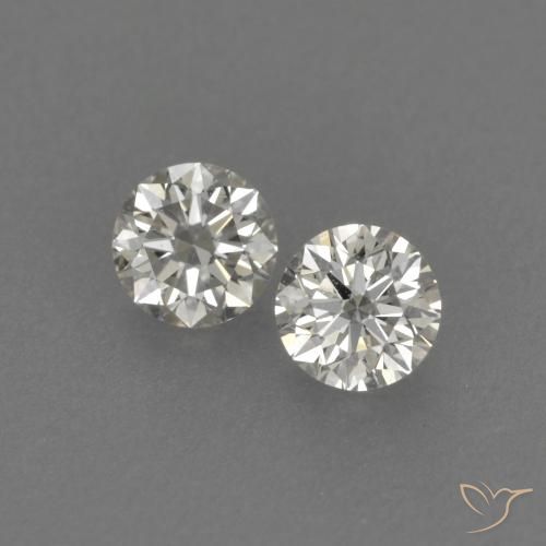 0.20ctw Natürlicher J Diamant, Runden, VVS-VS