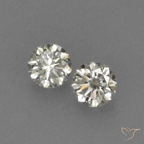 0.15ctw Natürlicher L Diamant, Runden, VVS-VS