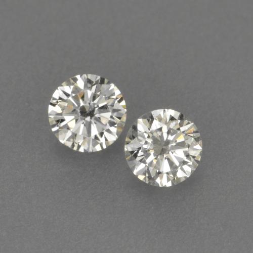 0,13 ct natürliche weißer Diamant-Edelsteine, Rundschliff, VVS-VS