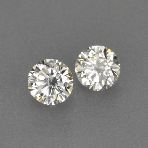 0,13 ct natürliche weißer Diamant-Edelsteine, Rundschliff, VVS-VS