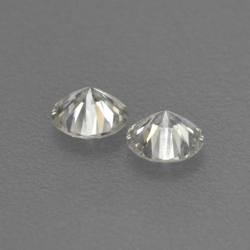 0,13 ct natürliche weißer Diamant-Edelsteine, Rundschliff, VVS-VS
