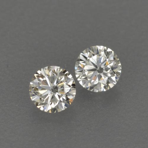 0,13 ct natürliche weißer Diamant-Edelsteine, Rundschliff, VVS-VS